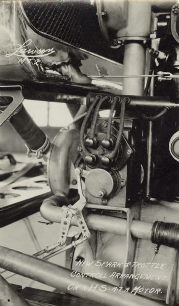 Throttle control on a Lawson Military Tractor 2 (MT2).