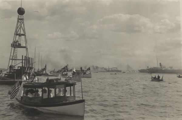 View of a regatta at Bayfield.