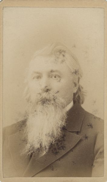 Head and shoulders portrait of Jeremiah Rusk, the 15th governor of Wisconsin.