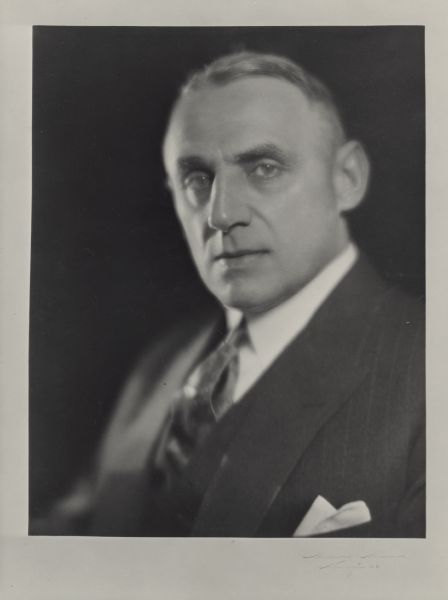 Quarter-length studio portrait of Governor Walter J. Kohler Sr.