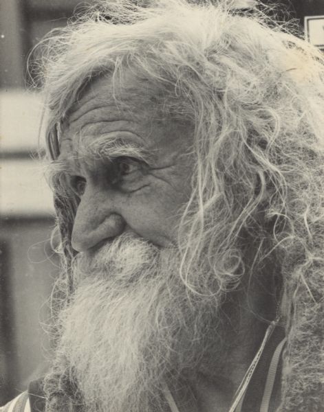 Head and shoulders portrait of Reuben Linstrom. He is looking to the left.