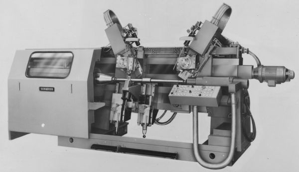 Side view of the Schaerer metalworking (?) machine.