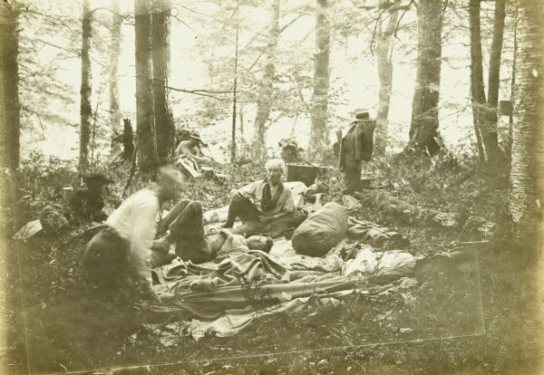 The Gang relaxing at their ninth camp of the trip.
