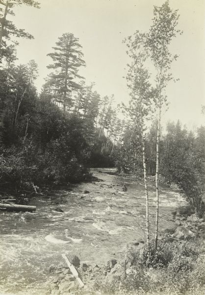 A view from the camp of the Vermillion River.
