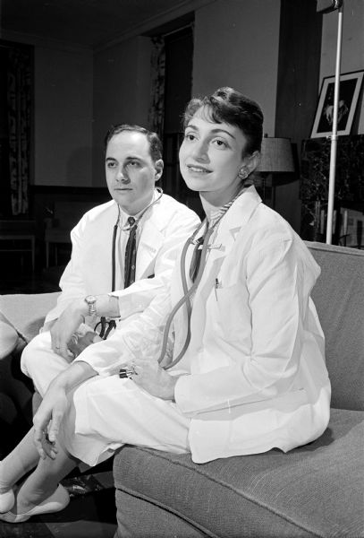 Drs. Lawrence and Miriam Sherman, a married couple interning at the same time at University of Wisconsin Hospital.