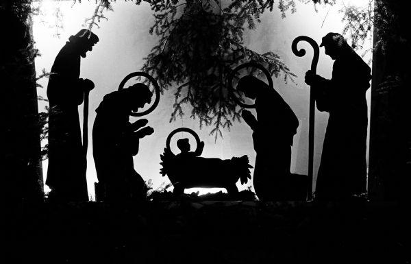 The Christmas Nativity Scene at St. Patrick's Catholic Church at East Main and Hancock Streets.