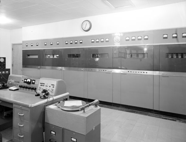 WKOW radio transmission room.