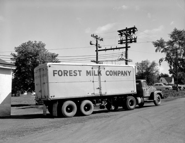 Forest Milk Company truck. Image taken for M&M Insurance of Chicago.
