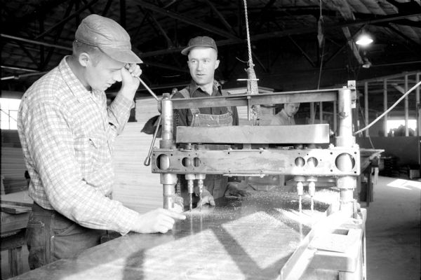 E.O. Dahl Building Contractors Shop | Photograph | Wisconsin Historical ...