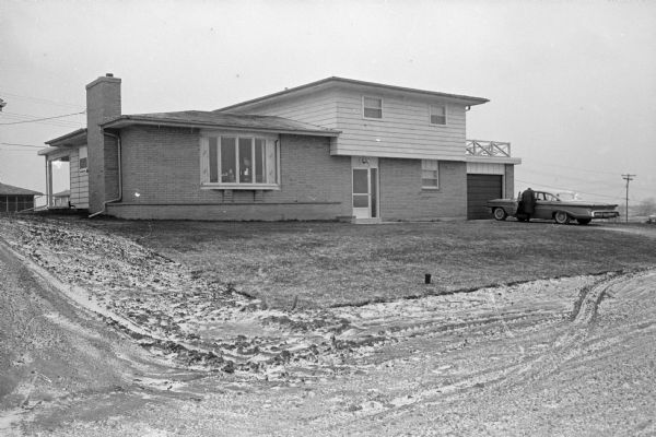The four-level home built from plans in the <i>Wisconsin State Journal</i> by Mr. and Mrs. Harold F. (Schim) Elliott as their "dream home" at 526 Edward street.