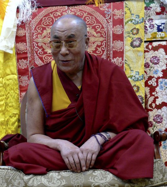 His Holiness, the Dalai Lama at the Deer Park Buddhist Center.