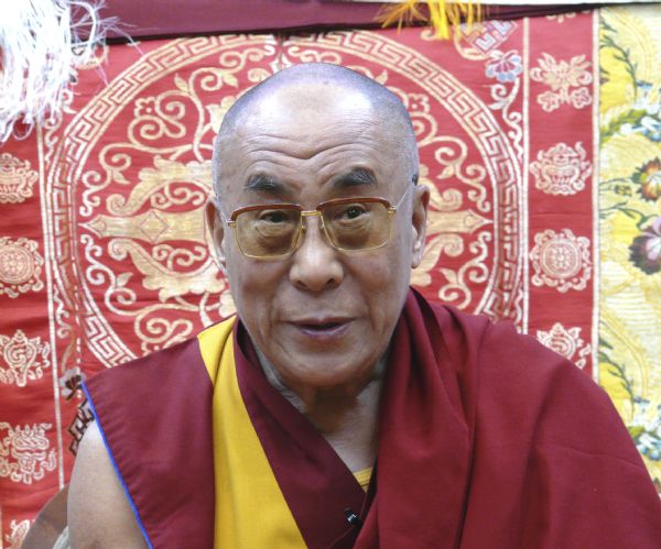 His Holiness, the Dalai Lama at the Deer Park Buddhist Center Temple.