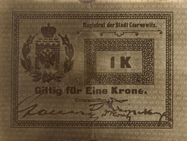 Notgeld was government issued scrip as a substitute for money during emergencies.
