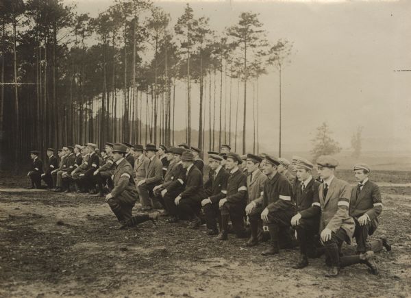 Deutschwehr (war volunteer) unit in training.