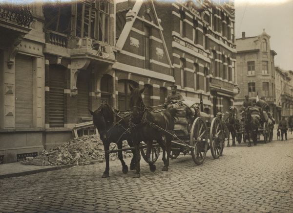 German forces occupied Antwerp on October 10th, 1914 after a two week siege.