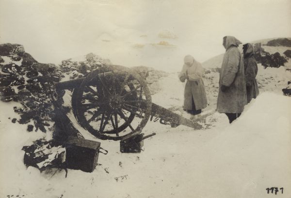 The highest artillery position in Europe on Ortler (Mount Ortles).
