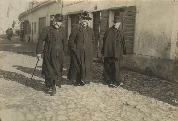 Jesuit priests in Skutari, Albania.