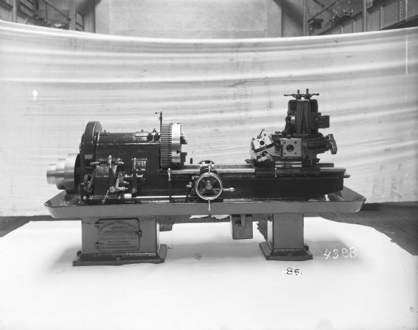 Standard Turret Lathe, "Conradson," by American Turret Lathe Company in Wilmington, Delaware, "Patented December 26, 1899." Gisholt was the first company to specialize in heavy type turret lathes adapted to finishing of medium and heavy castings and forgings.