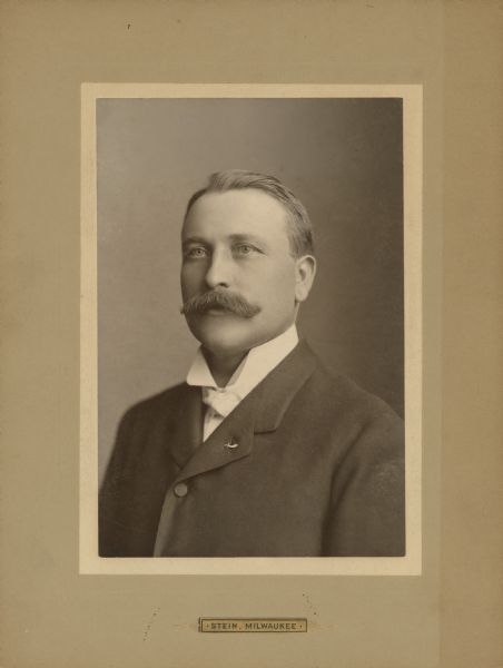 Quarter-length portrait of James O. Davidson, the 21st Governor of Wisconsin.