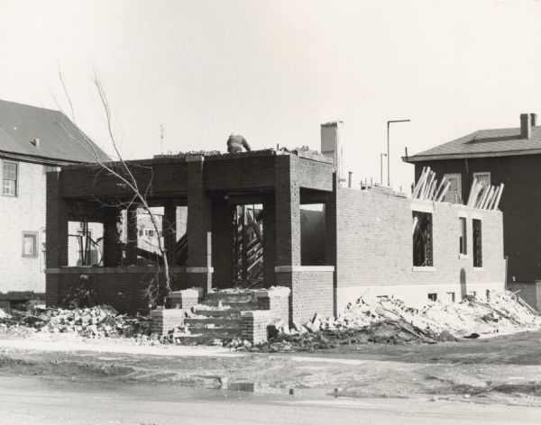 Broken Building | Photograph | Wisconsin Historical Society