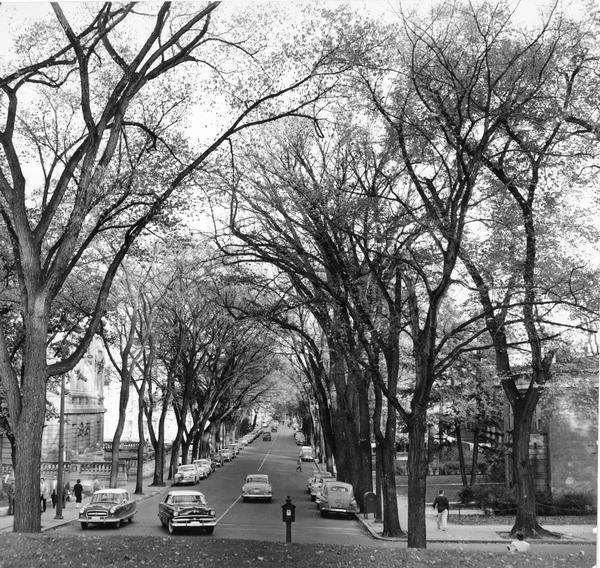 State Street from the University of Wisconsin-Madison campus.