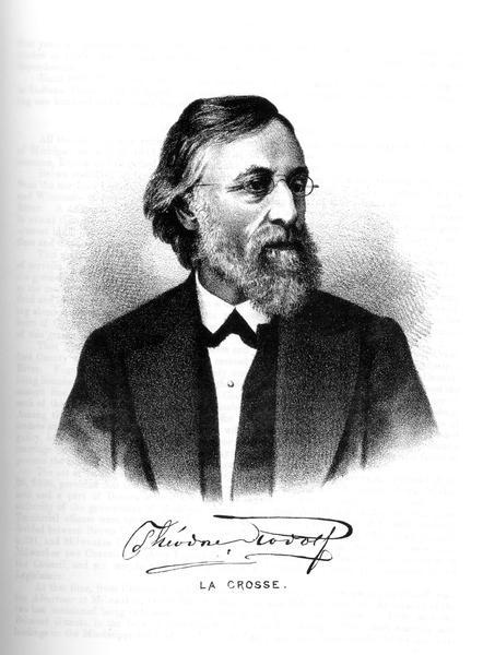 Quarter-length engraving of Colonel Theodor C. Rodolf.