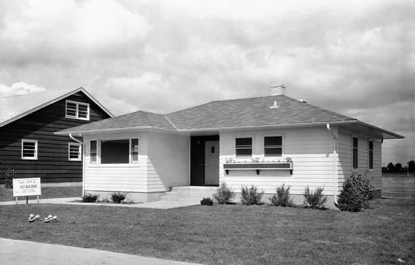 A new home, at 4326 De Volis Parkway, ready for the "Parade of Homes" show. The house was built by Ace Construction Company.