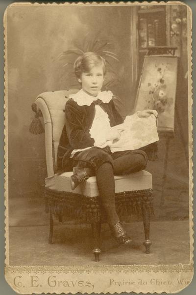 Portrait of Louis de Vierville Dousman, only son of Nina and Louis Dousman. Born February 17, 1882; died August 11, 1955.