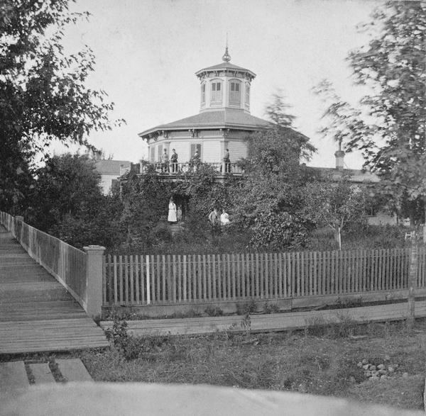 The Moffat Octagon House, erected in 1855 by Judge John S. Moffat.