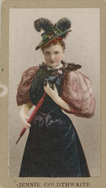 Jennie Goldthwaite, a performer from around the turn of the century.