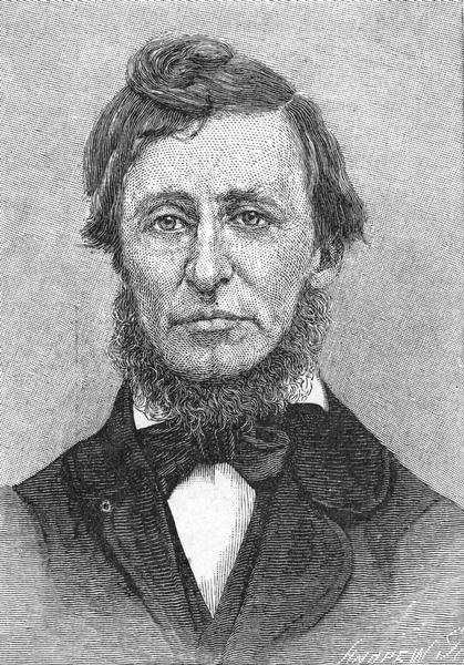 Head and shoulders image of Henry David Thoreau.