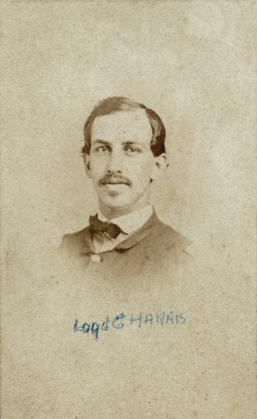 A head and shoulders portrait of Lieutenant Loyd G. Harris.
