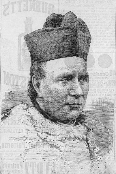 Illustration of the late Cardinal Paul Cullen, Roman Catholic archbishop of Dublin.