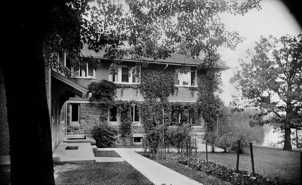 Exterior view of Sherman House from the east.