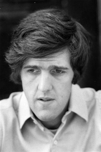 Portrait of John Kerry taken during his years as an active member of Vietnam Veterans Against the War.
