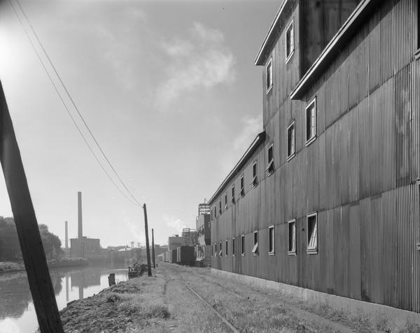 The Marathon Paper Corporation plant along the historic Fox River canal.