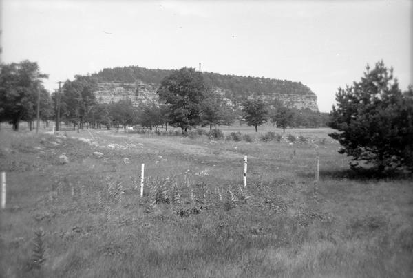 View of bluffs between 1940 and 1946.