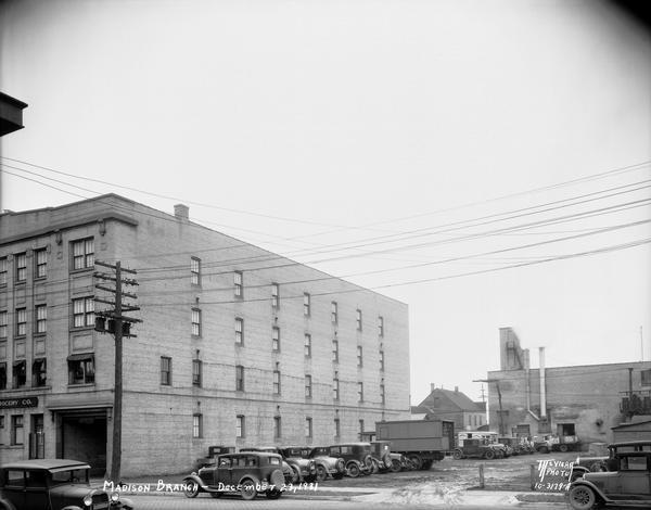 Kroger Grocery and Baking Co. warehouse, 634 West Main Street, exterior from across street, 600 block of West Main Street.