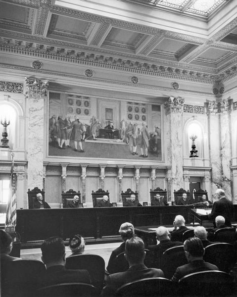 Robert B.L. Murphy addressing the State Supreme Court.