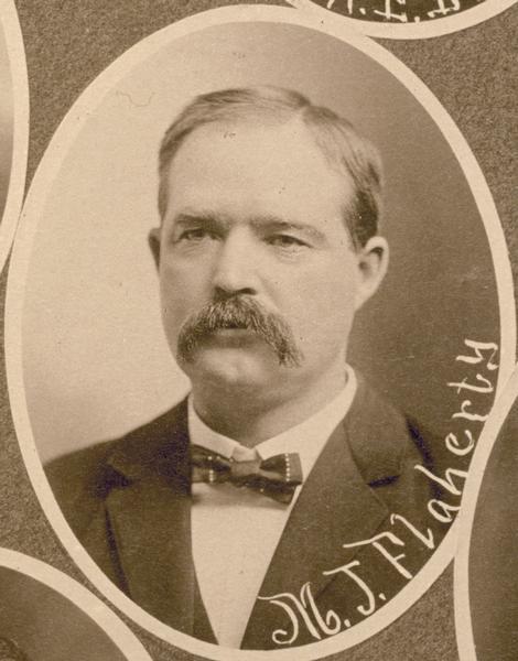 Portrait of Michael J. Flaherty, a member of the Wisconsin Assembly.