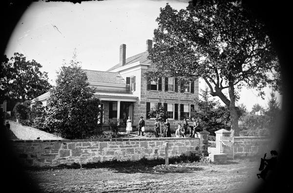 Mapleside, the home built by Able Dunning in 1853 on what is now University Avenue. It was razed in 1970 to make way for a Burger King restaurant.