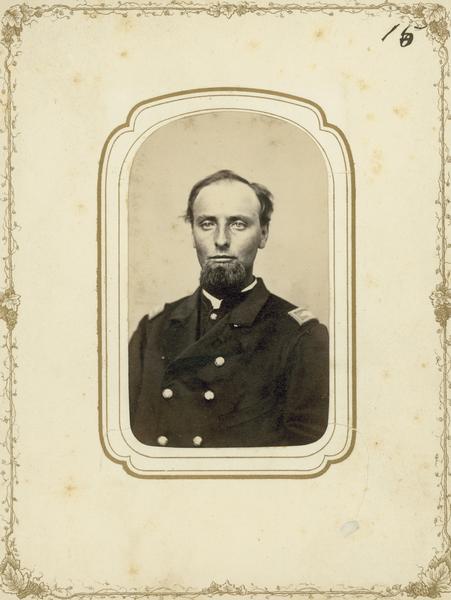 Carte-de-visite of Nelson Craigue of the 4th Wisconsin Cavalry.