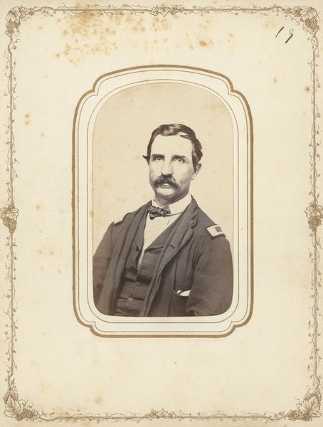 Carte-de-visite of J.B. Farnsworth of the 4th Wisconsin Cavalry.