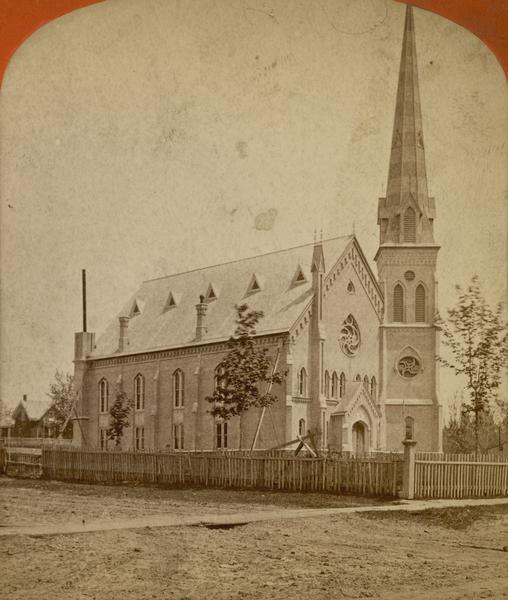 Exterior view of the First Methodist Episcopal Church, built in 1887.