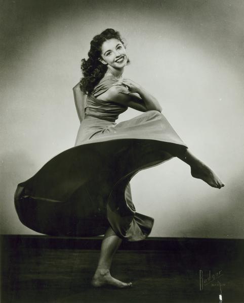 Virginia Lee Kehl MacKesey, performing with "Orchesis," a University of Wisconsin dance company under the direction of Margaret D'Houbler and Louise Klepper.