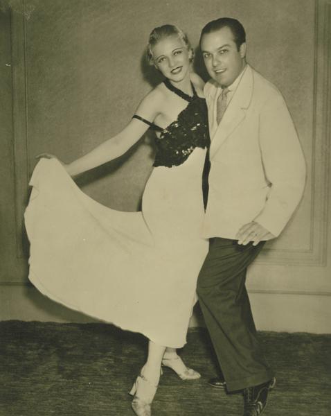 Dancers Leo T. Kehl and Helen Powell Poole, pose for a publicity photograph.