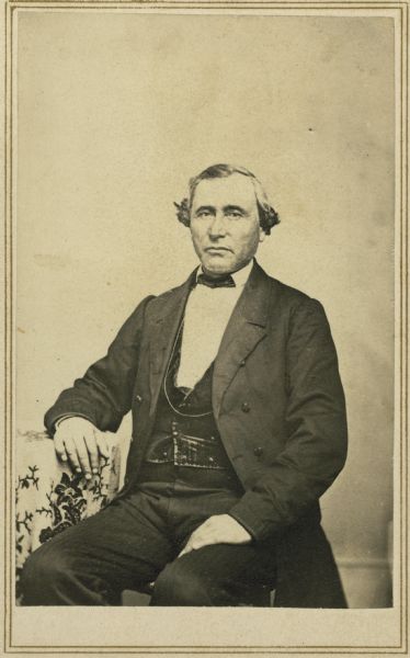 Carte-de-visite portrait of William Powell.