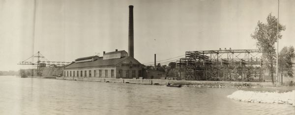 Appleton Wisconsin Electric Light and Power Plant, 1922. Switchboard equipment of the plant, which began operating in September of 1822, is at the State Historical Museum.