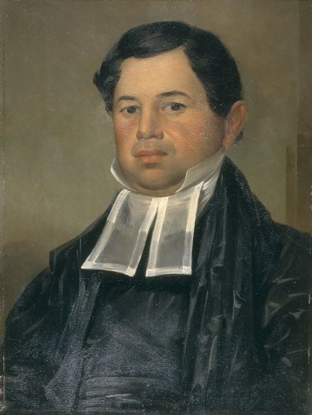 Waist-up portrait of Eleazer Williams.