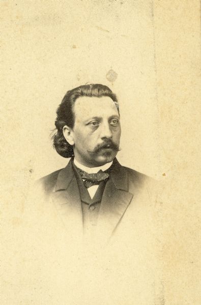 Portrait of Edward Salomon, on the back of which is autographed, "To Dr. C.B. Chapman in kind remembrance. Edward Salomon".